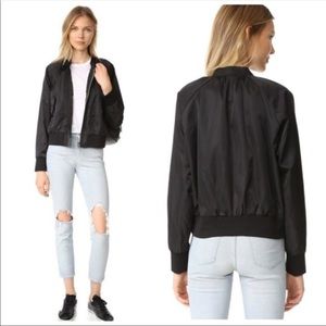 Free People Midnight Bomber Jacket Black L
